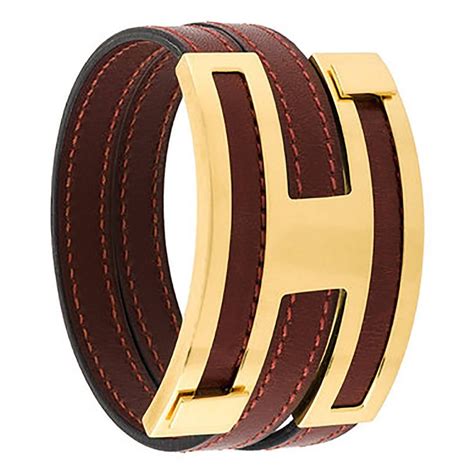 hermes double tour leather h bracelet|hermes bracelet leather price.